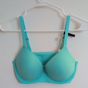 NWT Smoothiez By Aerie Turquoise Plunge Push Up Bra Size 34D